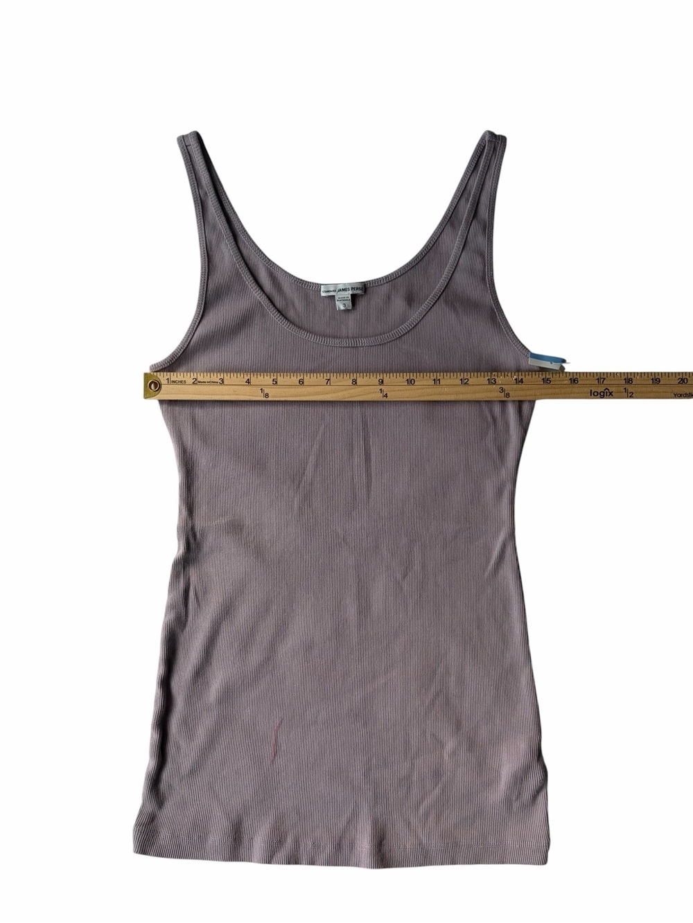 Standard James Perse Mauve Pink Fine Ribbed Daily Tank L NWOT - Picture 5 of 6